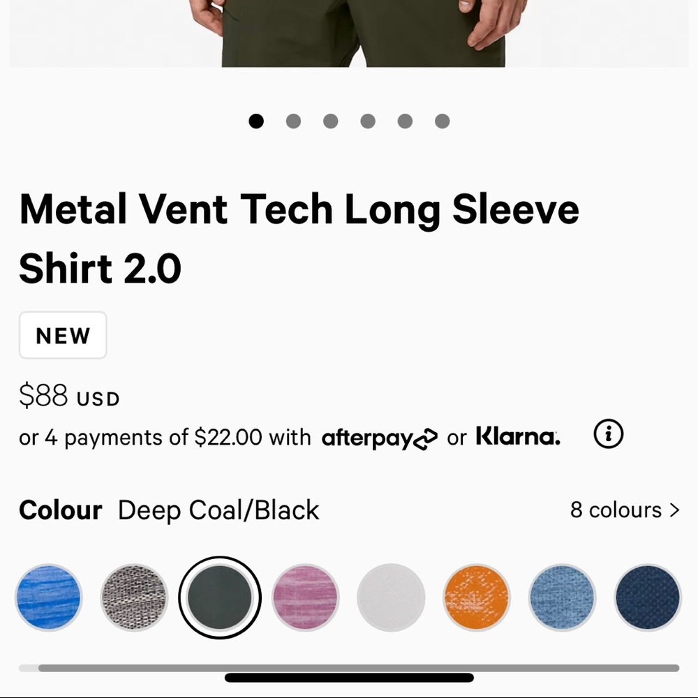 Metal Vent Tech Long Sleeve Shirt 2.0 mens size medium